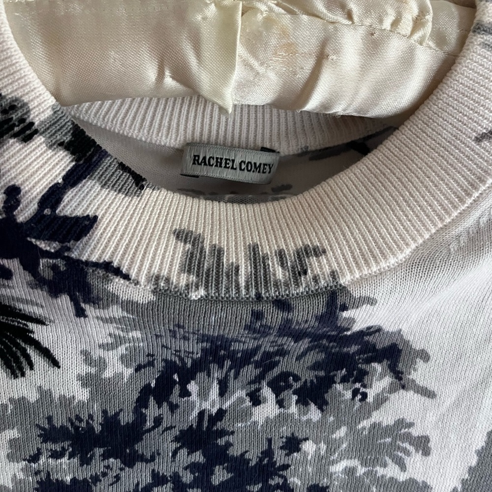 Rachel Comey Black and White Print Sweater XS - Picture 3 of 3